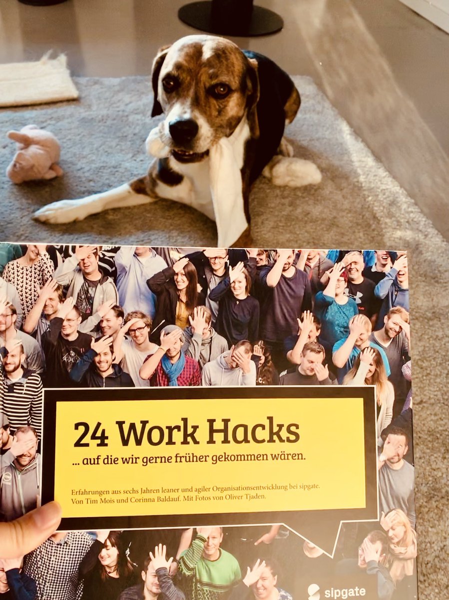 talentliebe's tweet photo. Schon gelesen? @Persoblogger @recrutainment @NielsPflaeging @Evolutivist @DajanaLaube @Ibo @Mel_Lilly @jo_kristof 

Echte. Bewundernswerte. Authentizität. #lean #agil 

24 supercoole Inspirationen! Merci  @sipgateDE @timmois @findingmarbles 🙃

... Fehlt nur noch der #Bürohund 😉 https://t.co/9qns4rQBXd