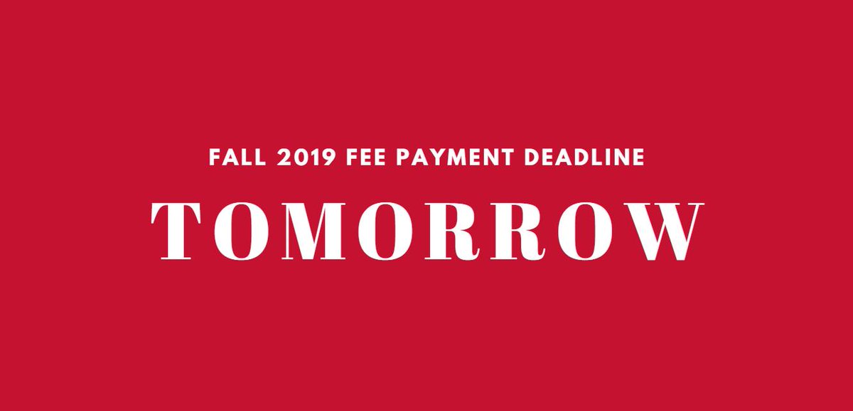 Have you checked your account balance lately?🧐

Make sure that it has been paid by tomorrow or, if you qualify, you have a fee deferment!
#FresnoState