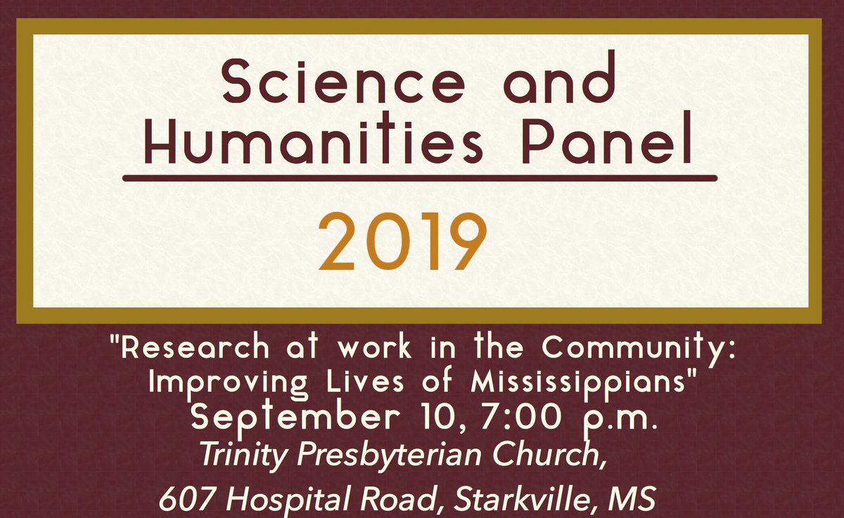 Humanities_MSU's tweet photo. We hope to see you tonight at our Science and Humanities Panel! #scienceandhumanities #mississippistateuniversity #WeRingTrue #HughtheManatee #instituteforthehumanities https://t.co/XeWnZXnxsg