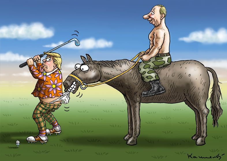 Europaeerin Miniarsch Cartoon Onanieren