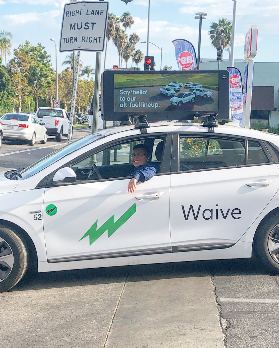 Even in the daytime, our high definition LCD screens bring in a new Waive of quality! Get the picture? Our impressions sure do! Email us at advertise@waive.com for advertising info and pricing.