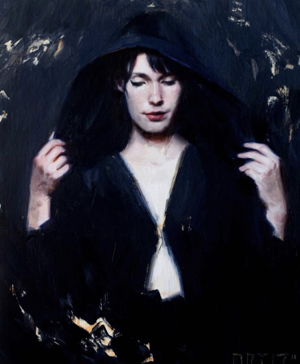 IllustrationAca's tweet photo. #mentorspotlight @kortizart — we love the delicate, painterly elements on this dramatic dark background! ✨
.
.
.
#illustrationacademy #iakc19 #painting #illustration #neverstopdrawing https://t.co/Po4qhHI1p7