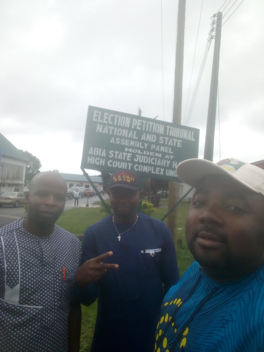 Accepite's tweet image. Was there live at the election petition tribunal in Umuahia. Victory to Senator T. A Orji (Papa-Ukwu Abia) is a victory to all. Congratulations Sir.