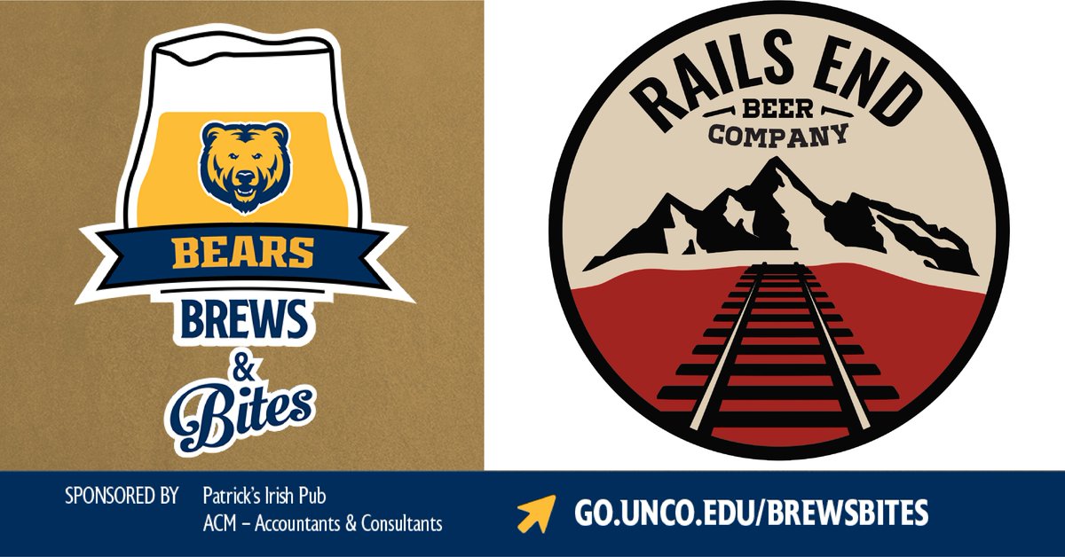 UNCOBrewing's tweet photo. Rails End Beer Company: Craft Beer &amp; Tap Room will making the trip to #Bearsbrewsandbites! Get your tickets now and lunch is on us! Tickets: https://t.co/393XV0N2Y7 https://t.co/wRCKswTK5z