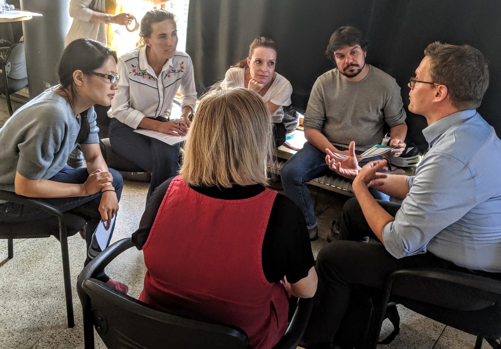 RouncingTigger's tweet photo. To design we must begin with understanding. What we have the capacity to understand grows exponentially with every step we take in the shoes of another. #LDS2019 #Brainfactory team getting their arms around the #legaldesign challenge with business partner @greipIP https://t.co/EkJDpZbbIO