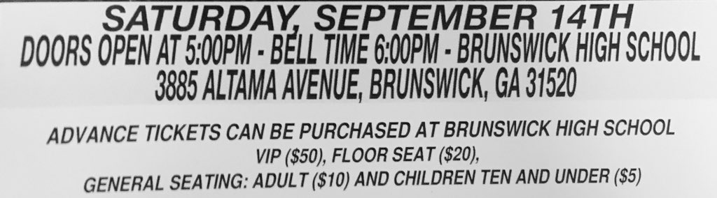 BrunswickFB's tweet photo. Brunswick High Football - Please come out to Brunswick High this Saturday, September 14th, 2019 - Doors open at 5:00PM. All proceeds go towards the Brunswick High Football Team! #AllAboutTheFamily19 #PiratePride #GoPirates ⚓️🏴‍☠️☠️ https://t.co/44Qg09IIwp