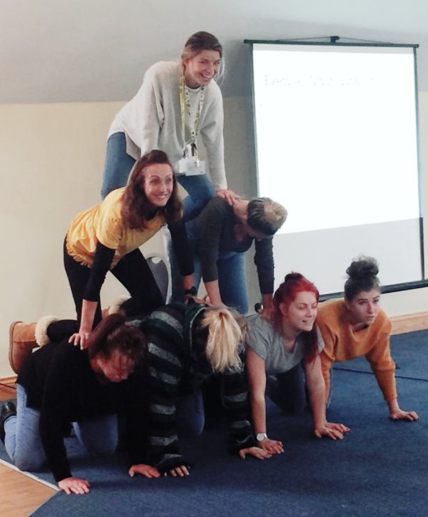 Catherineb07's tweet photo. A day In the life of an EMHP trainee learning about the importance of group support and cohesion. #funsculpture #exploregroupdynamics #groupcohesion #relationships #grouprocess #tuckman #yalom #leszcz #EMHPManchester #EMHPforschools #EMHPCat #workingtogether #parents #youngpeople https://t.co/Efwo1Nw7Au