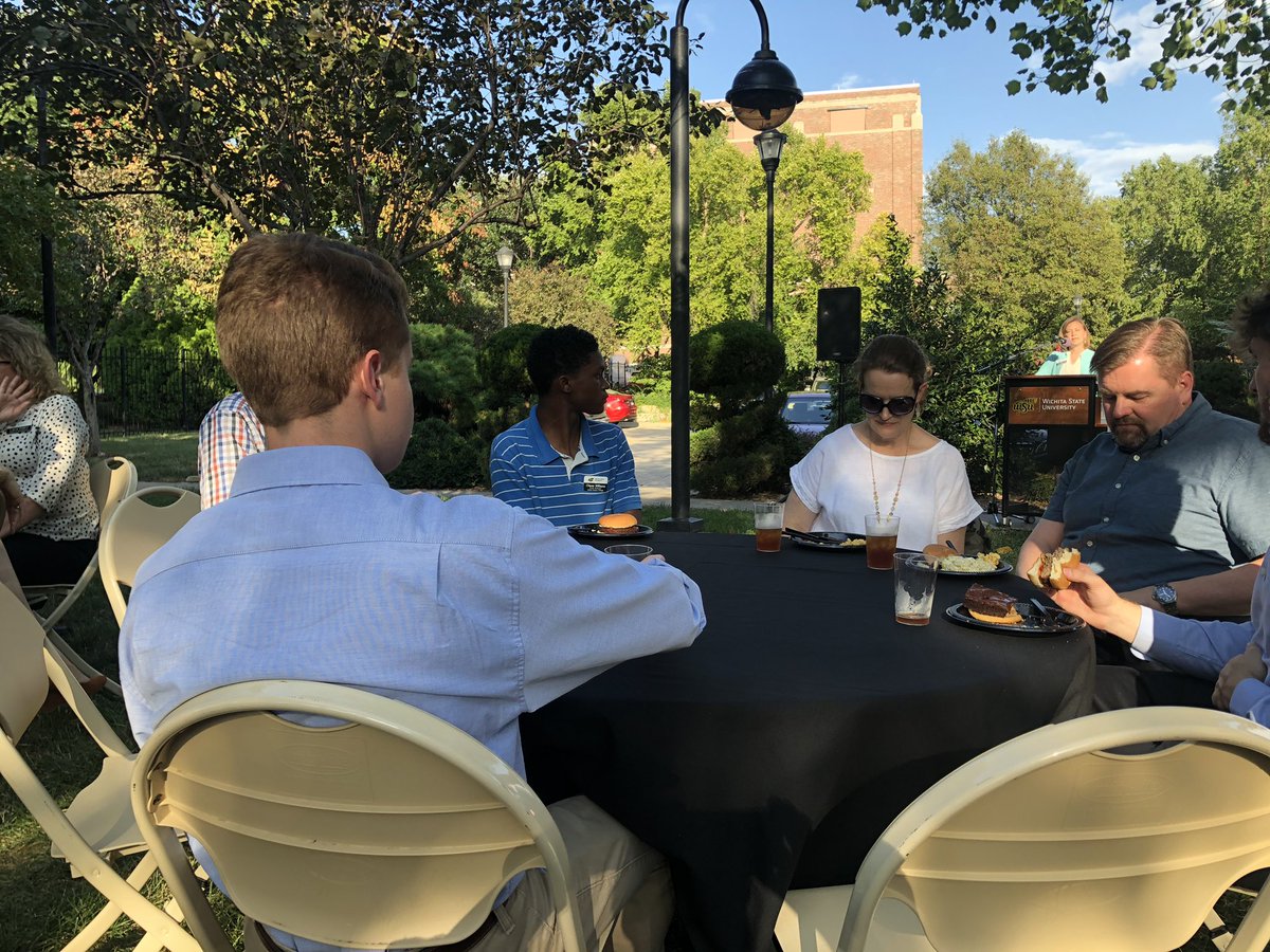 Celebrating the kick-off of the fall semester with <a href="/KochIndustries/">KochIndustries</a> scholars <a href="/WichitaState/">Wichita State</a>! #wsunow