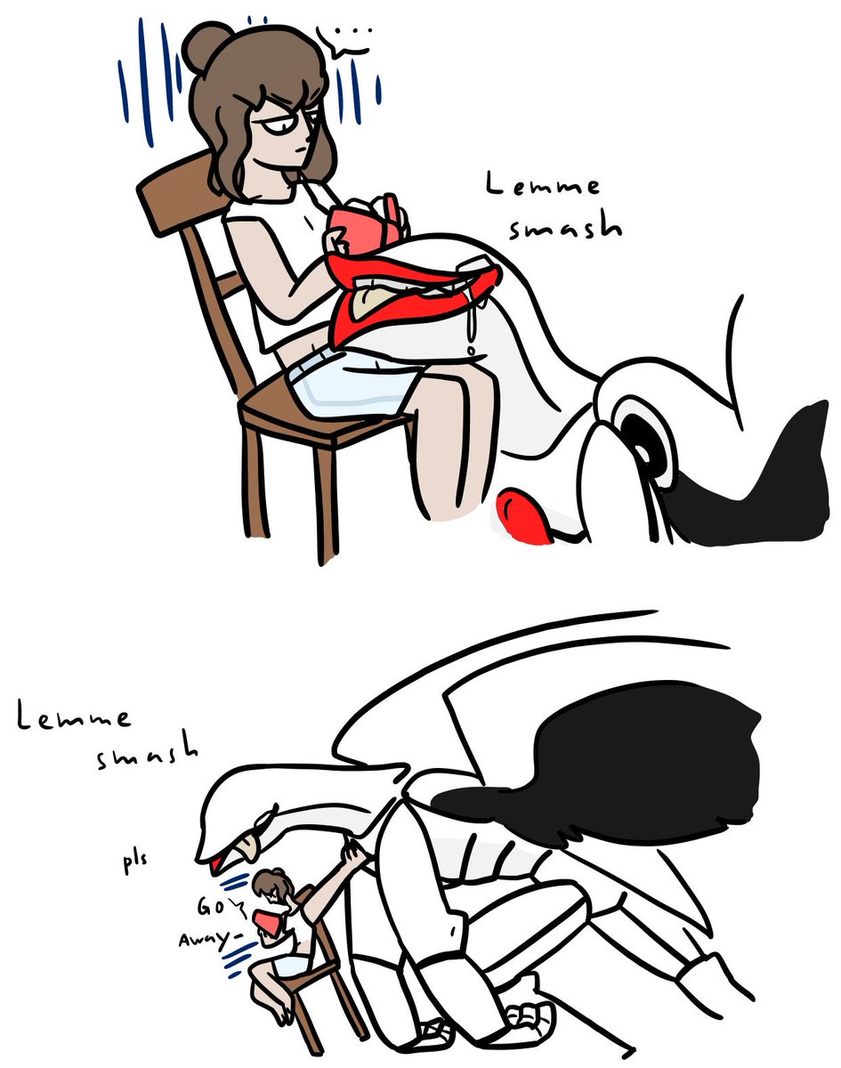 horny_watchy's tweet photo. How to correctly deal with a horny bird:
Lock yourself into a room until they (luckly) go away
#Evangelion #originalcharacters #Epsilon03 #Marie #shitpost #MassProductionEva https://t.co/nEiICCbdHR