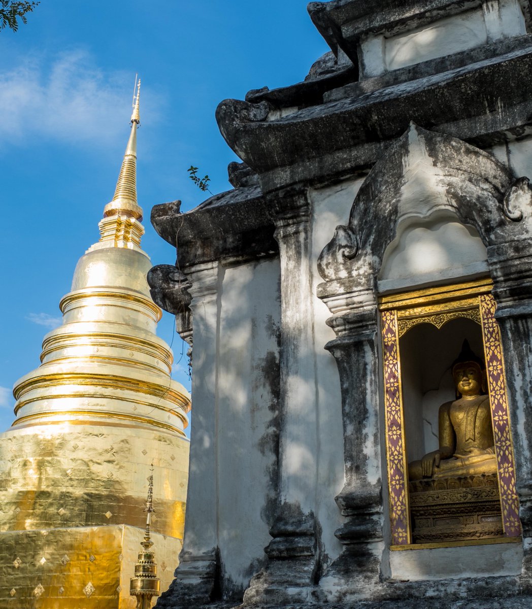 Enjoying early morning walks in Chiang Mai before the temples are crowded.