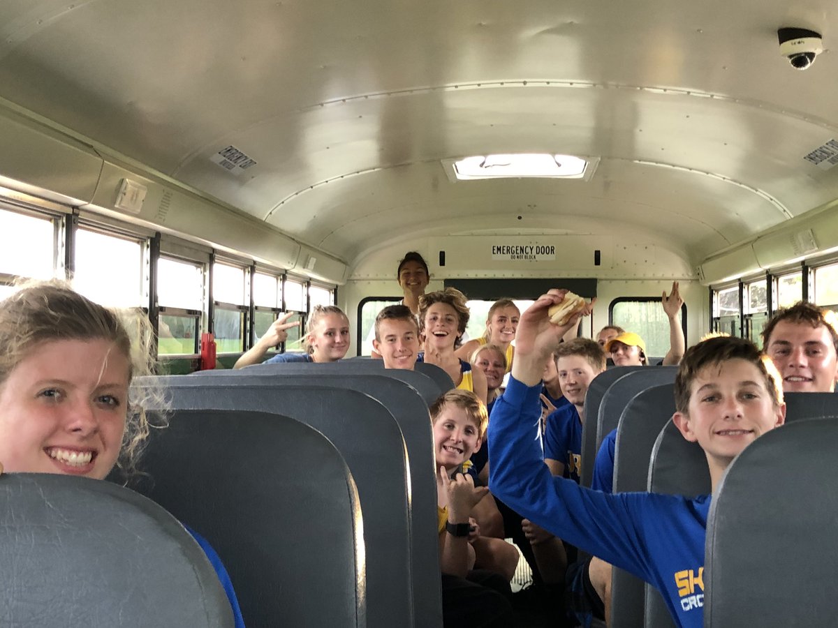 Enjoying the bus ride home. JBXC