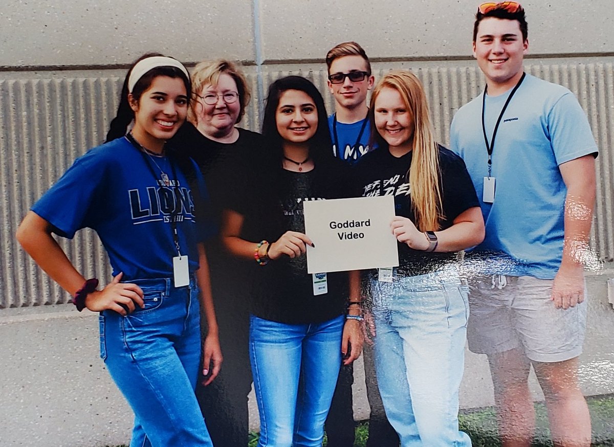Goddard_Media's tweet photo. @Goddard_Media competed at the @KansasStateFair Scholastic Press Corps on Tuesday. #DeadlineMet #CuttinItClose #Whew! https://t.co/mvaEmiQoqY