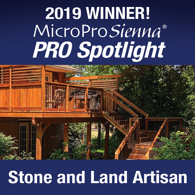We have a winner!
Congratulations to Stone and Land Artisan! You’re the grand prize winner of the Sienna PRO Spotlight: $2,000 in MicroPro Sienna Wood and bragging rights! <a href="/MelisaPinkney/">Melisa Pinkney</a> #siennaprospotlight  #microprosienna #woodworking #construction #contractor #greatdesign