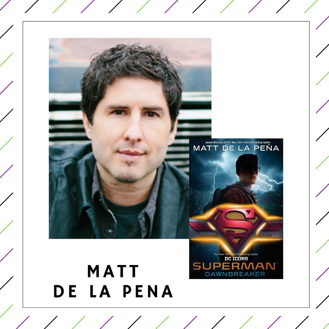 The author of "Superman Dawnbreaker", Matt de la Pena, is joining us this year at Read Up as a keynote speaker! We can't wait to hear from <a href="/mattdelapena/">Matt de la Pena</a>! To learn more about Matt, check out our story and to learn more about our previous authors, visit: readupgreenville.com