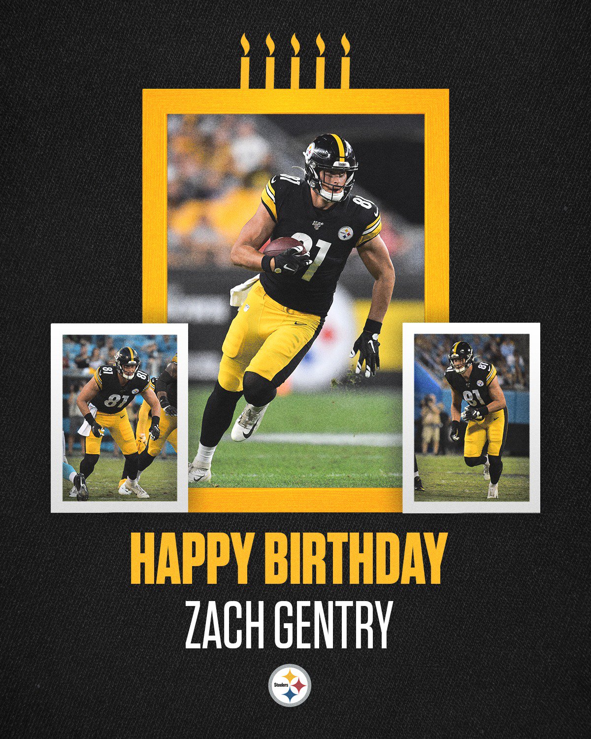 Pittsburgh Steelers on X: '#HappyBirthday to Zach Gentry! https