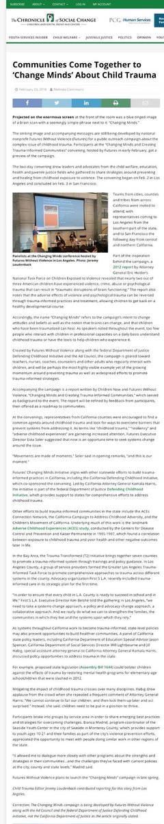 50 Times  #Kamala Accomplished/Advocated for  #CriminalJusticeReform19.AG- Kamala’s CA DOJ was accepted into the natl Defending Childhood State Policy Initiative; a cross-sector team of state leaders to develop shared priorities to prevent/address children's exposure to violence.