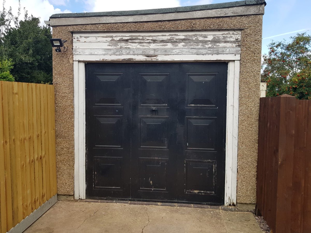 Here is a steel canopy door we have installed today! We supply Garador, Hormann &amp; Fort Doors for all our up &amp; over garage doors. 
We have many different designs and colours plus these can also come automated with 2 remote controls. nuneatongaragedoors.co.uk