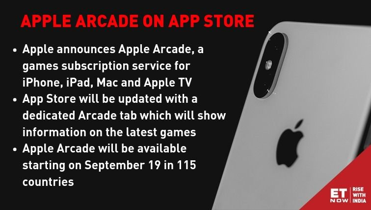 ETNOWlive's tweet photo. #Apple announces new update for App Store--Apple Arcade, a games subscription service for #iPhone, #iPad, #Mac and #AppleTV during the Apple Special Event at the #SteveJobs Theater. #AppleEvent #TimeCook @tim_cook #AppleArcade https://t.co/rFzDBCc14y