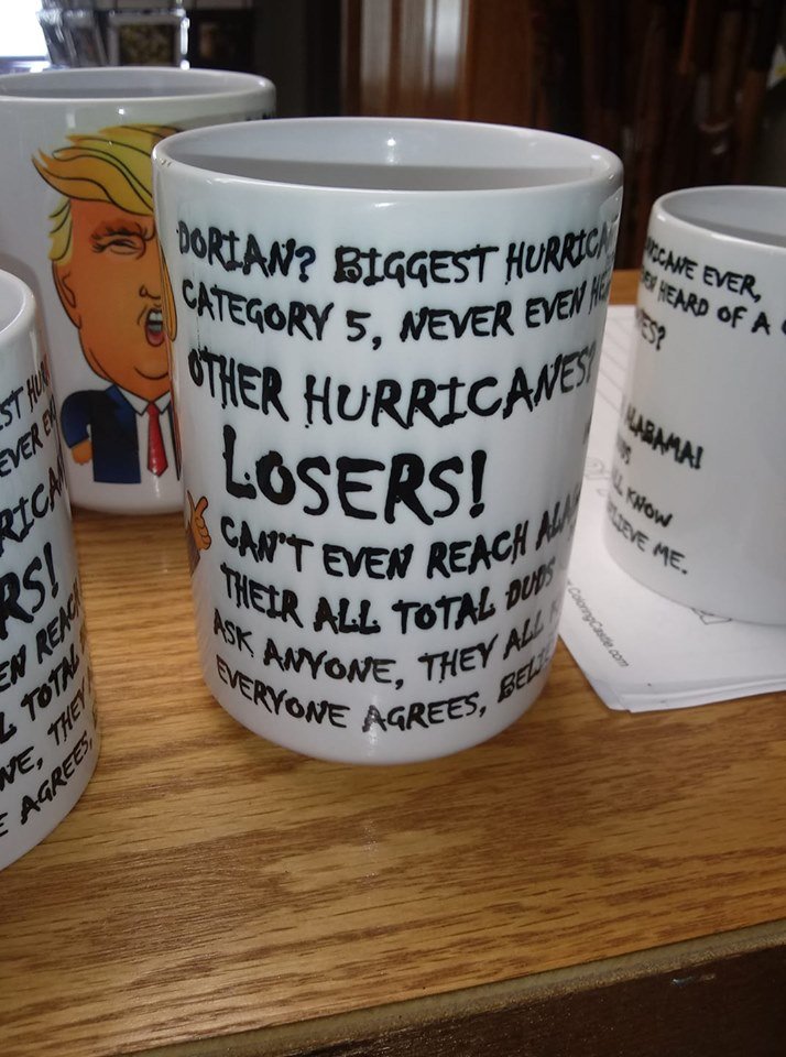 GetTrumpStuff's tweet photo. Our newest hurricane Trump Mug. https://t.co/5Tr0CimHSA