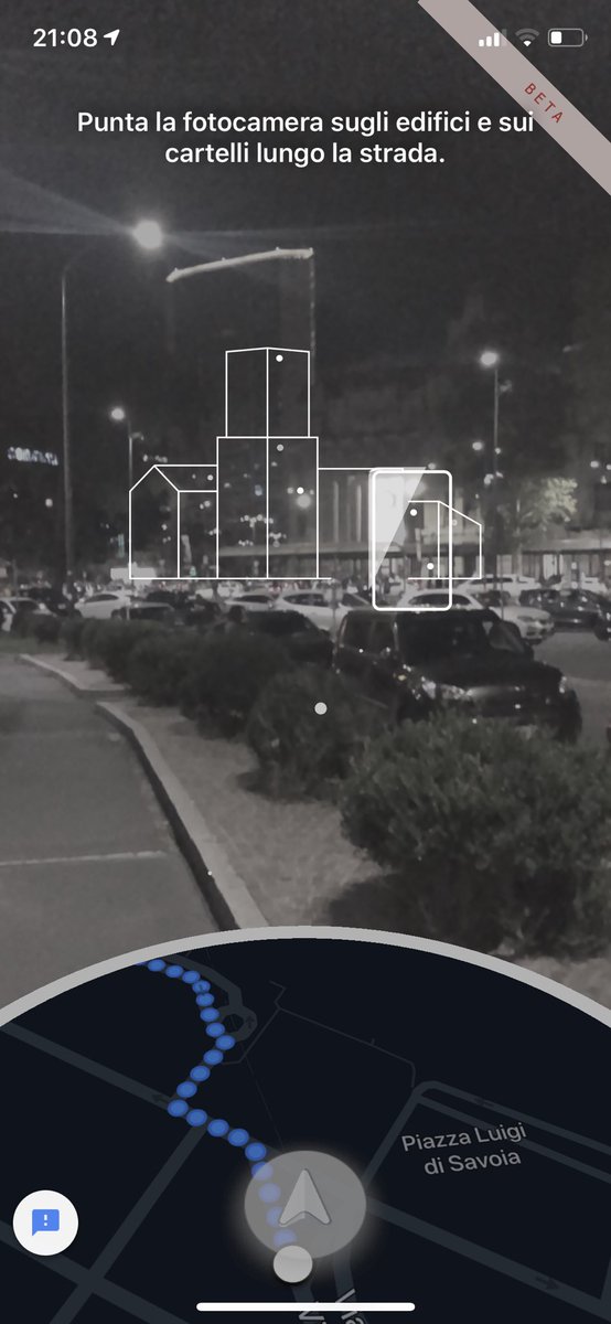 CiprianiClaudio's tweet photo. I’m trying #LiveView (iOS beta version) the #AR feature for walking directions of @google maps. Amazing. #futurehere #AugmentedReality https://t.co/YfRukpNMQe