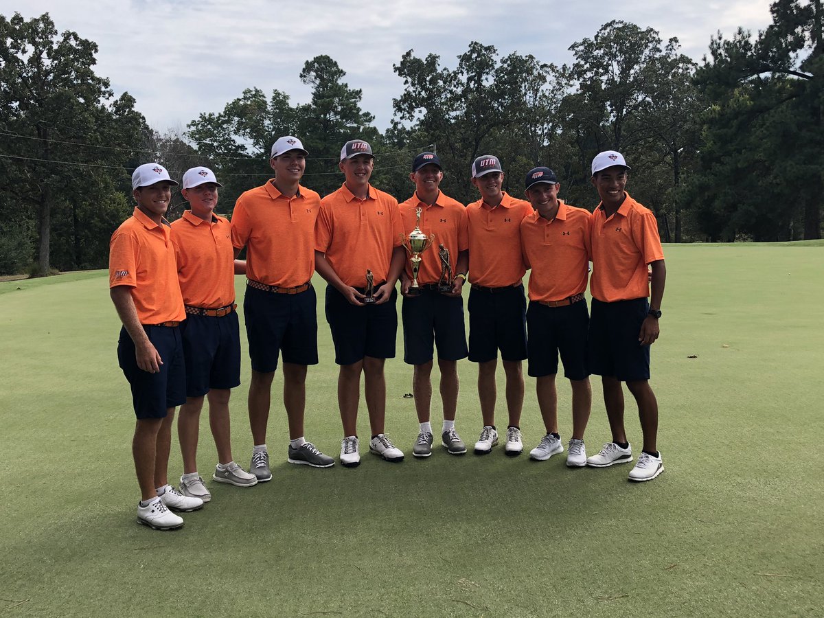 SkyhawkGolf's tweet photo. Huge day for our guys today! We fired a score of 273 (-11) under par to jump into second place for the tournament! Very proud of our guys for their effort this week....the work is paying off! Congrats to @MSURacers on their victory. https://t.co/OiL4uRpZib