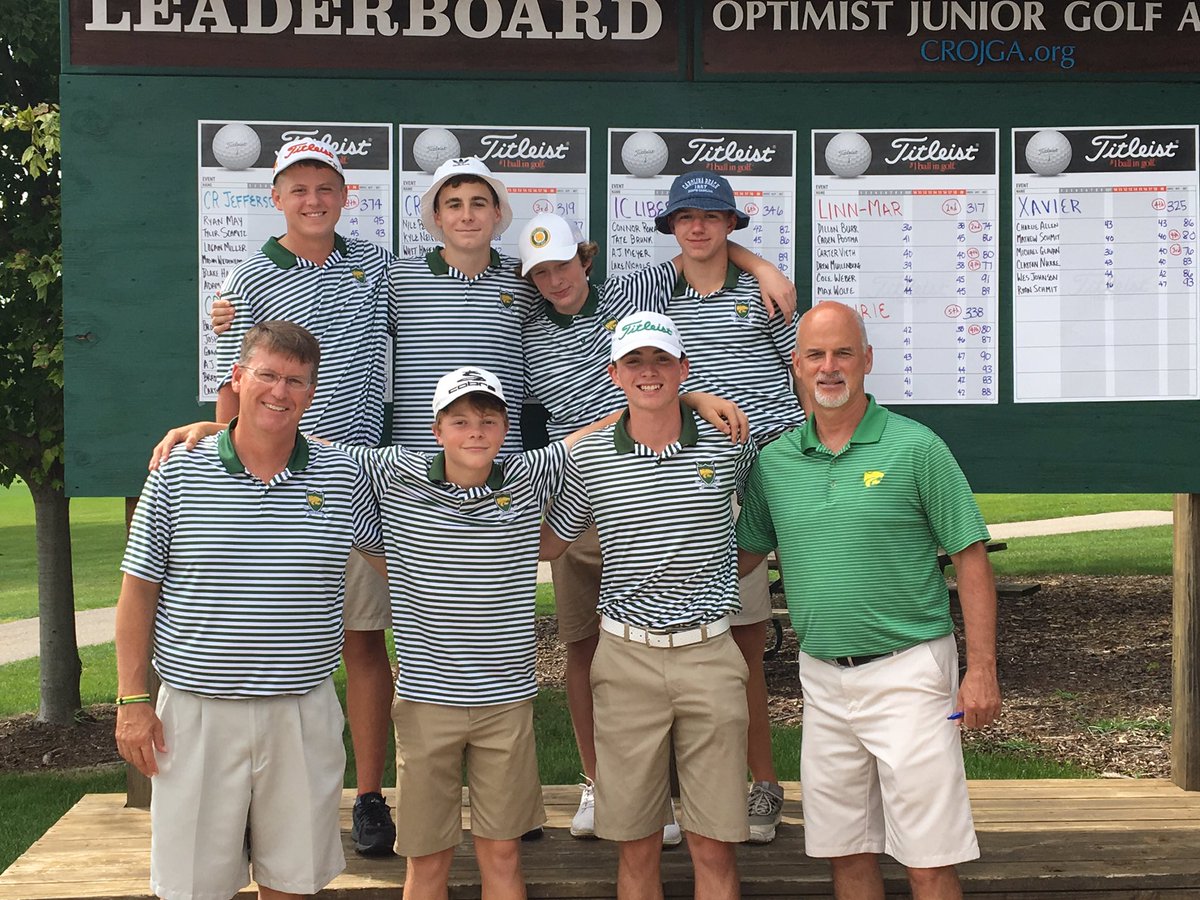JFKGOLF's tweet photo. Boo-yah the Cougars won the CRANDIC for the first time since 2014! Contributing to the team score of 312 was our champ Brock’s 71 (won by 3 strokes), Gannon’s 77, Josh’s 80, AJ’s 84. Brady and Carter also participated. #3puttpar #casualwater #bdubs https://t.co/LaWbZ3Joil