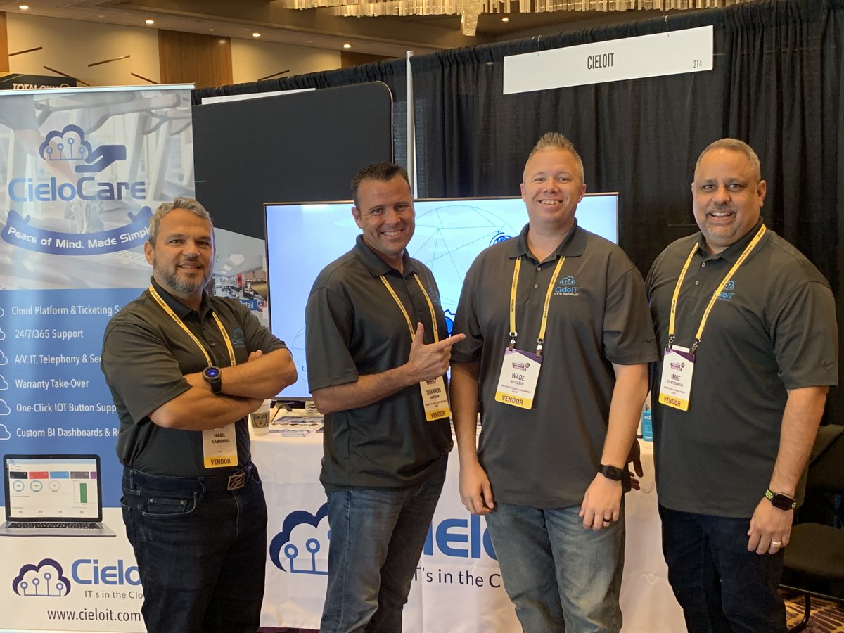 CieloIOT's tweet photo. #DidYouKnow that our #CieloCare platform offers businesses a custom BI dashboard and reporting system, as well as remote and on-site technical support? Schedule a meeting today by emailing info@cgholdings.com to learn more about what #CieloIT can do for you! #PFConference2019 https://t.co/HIO160Ui6K