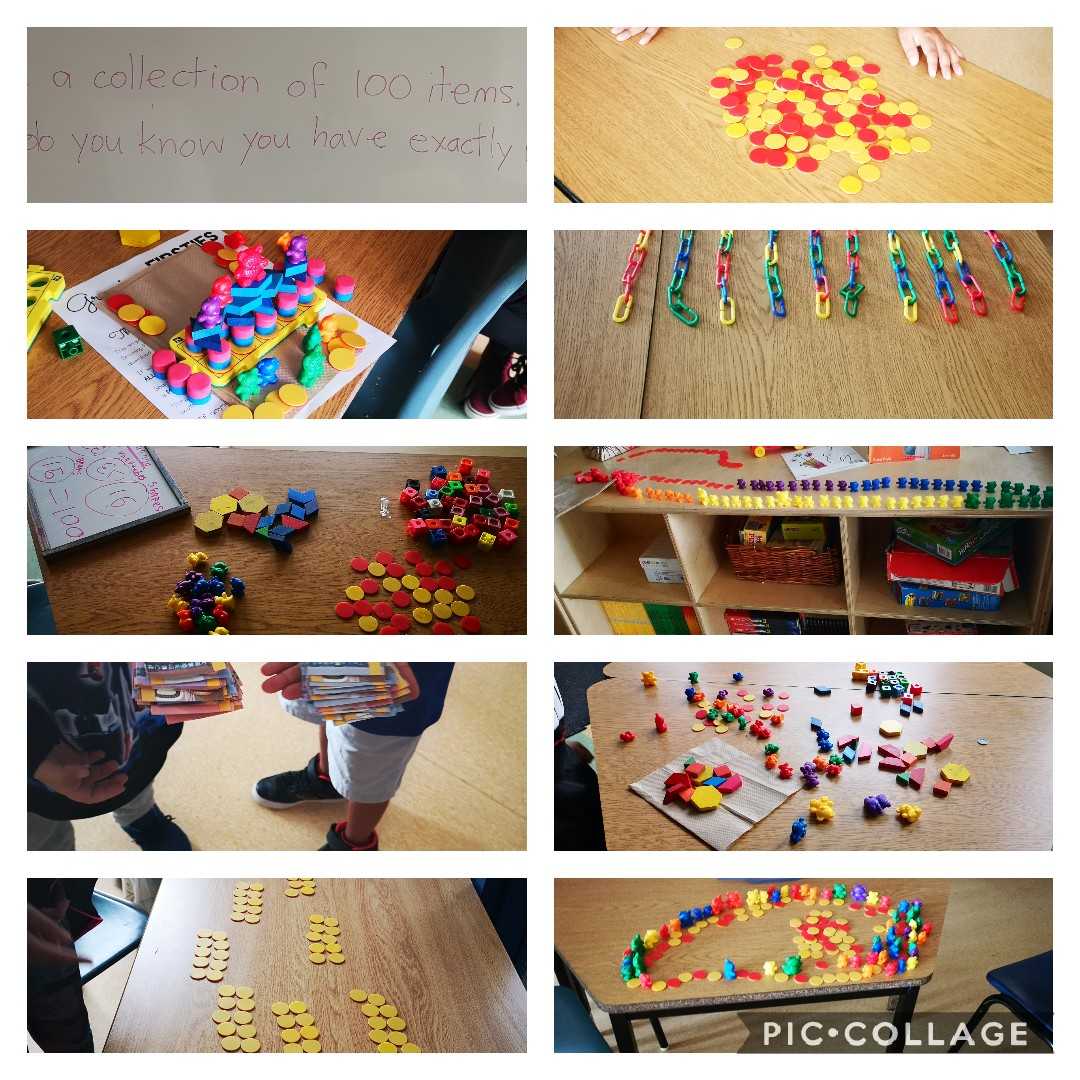 RousseauMs's tweet photo. We counted to 100 by making collections of items. We found that more people found it easy to count when the items were organized. #100items #1st20days #sharingourthinking https://t.co/EOtKkGCOas