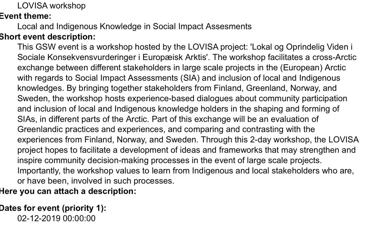 allanpeterolsen's tweet image. The newest addition to the #Greenland #Science Week workshop program - 
Local &amp;amp; #Indigenous Knowledge in Social Impact Assesments.
The full workshop/events program is expected to be announced late September. 
Hope to see you in December. 
Register here: da.uni.gl/forskning/gree…