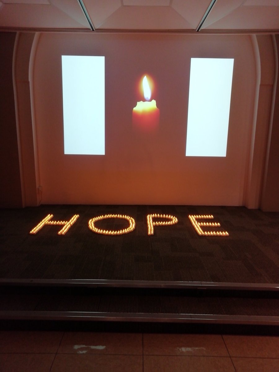 SJOGMHealth's tweet image. Today we honored World Suicide Prevention Day with a ceremony of hope, we had a wonderful talk from See Change ambassador Ray Treacy and a display of 370 candles to represent the lives lost to suicide over the last year in Ireland. A truly memorable event. #wspd #lightacandle