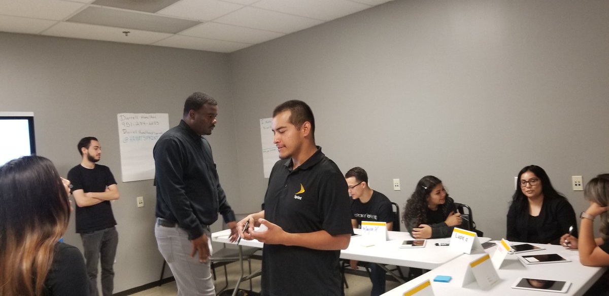 <a href="/hamatsprint/">DHAM</a> doing what he does best - inspiring, motivating, and developing the newest members of our #SprintFam #SprintFUNdamentals #TrainingLife #LiveWorkPlay #BeYourself #Motivation #Inspire #Develop #Training #5GForAll #BrighterFutureForAll #EmployeesMatter