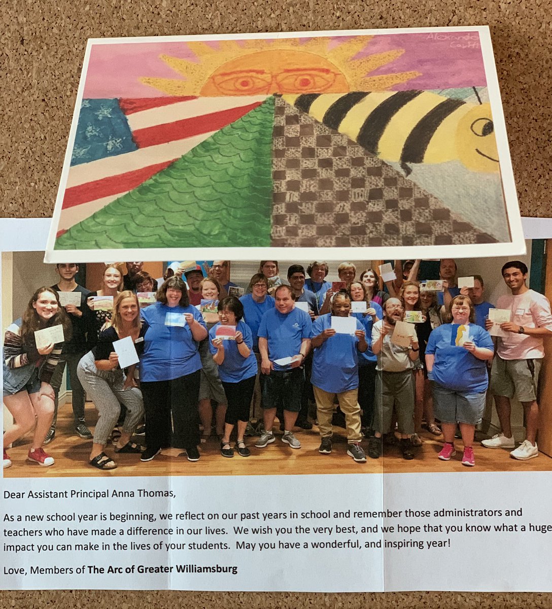 AnnaThomas757's tweet photo. Oh #arcofgreaterwliamsburg you have filled my bucket to the brim. Best. Mail. Ever! @TheArcUS #supportthearc #feelingthelove https://t.co/QfDP0Maq6o