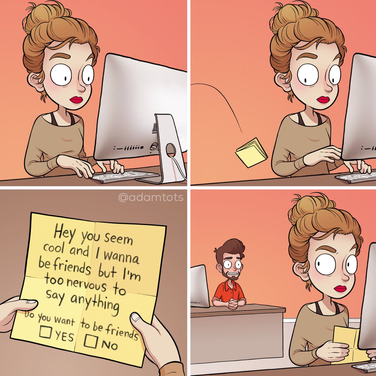adamtotscomix's tweet image. 😬