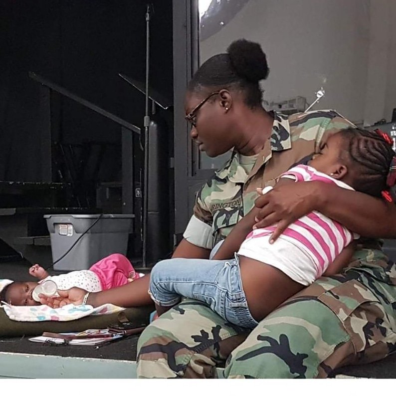 BP BREAKING| A Royal Bahamas Defense Force Marine giving care to scores of homeless migrant children now left in Abaco following Hurricane Dorian.

#abaco #dorian #bahamas #hurricane #rbdf