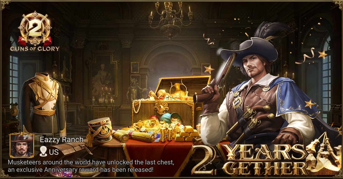 NgAccomplice's tweet photo. [Hot Event] Celebrate 2nd Anniversary with Guns of Glory! https://t.co/TeYo8xT9V3 https://t.co/t4yKy8oTvK