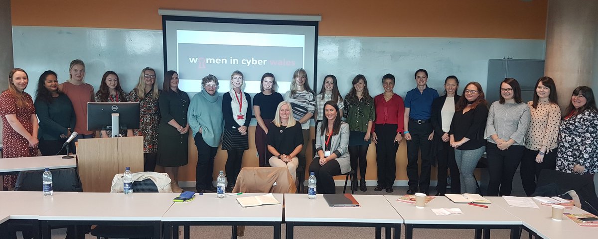 WomenCyberWales's tweet photo. What a great #womenincyber meeting we had today. A number of new faces and some fantastic speakers including @Rosie_tweets01 and @sangeet Plenty of discussion too. Thanks for coming! @CyberWales has some amazing talent. https://t.co/68ynZtqLj0
