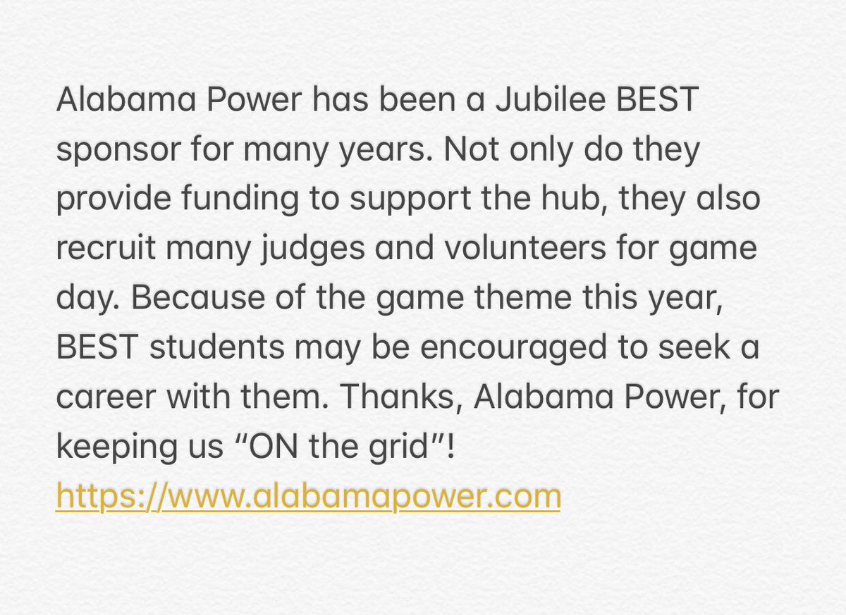 jubileebest's tweet photo. Thank you, Alabama Power!!! @alabamapower https://t.co/EFN1UNVAAR