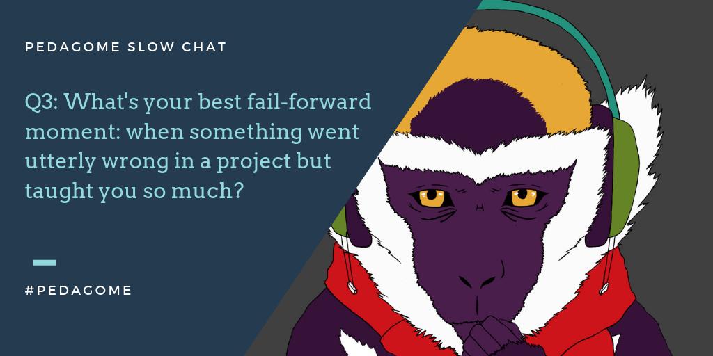 pedagome's tweet photo. Q3: What's your best fail-forward moment: when something went utterly wrong in a project but taught you so much? #pedagome
#instructionaldesign #learningexperience https://t.co/6jBL2ntFTr