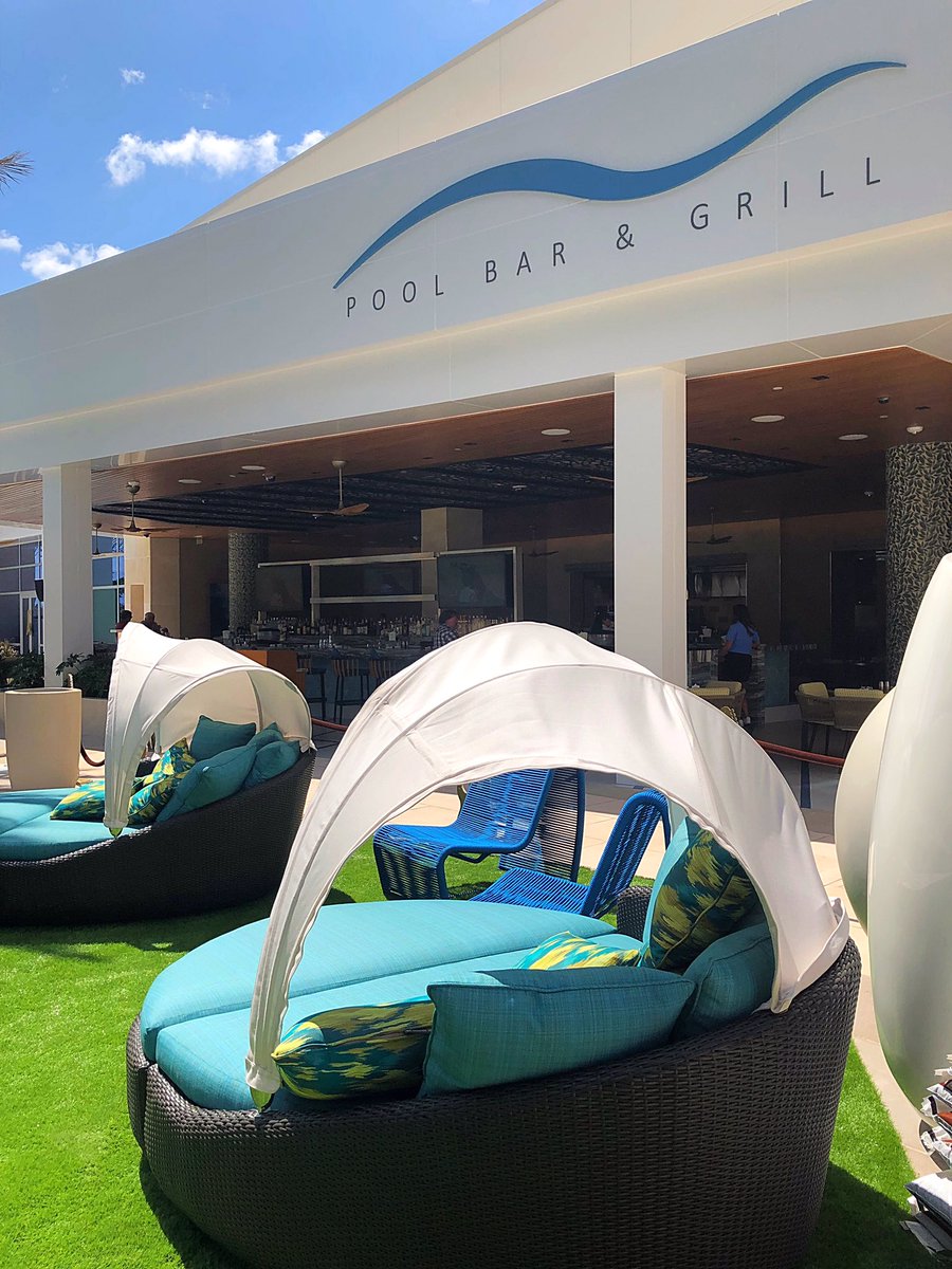 NOW OPEN! Stay cool and full at our new Pool Bar &amp; Grill. Open daily from 11am to 8pm. See you soon! 😎🍹