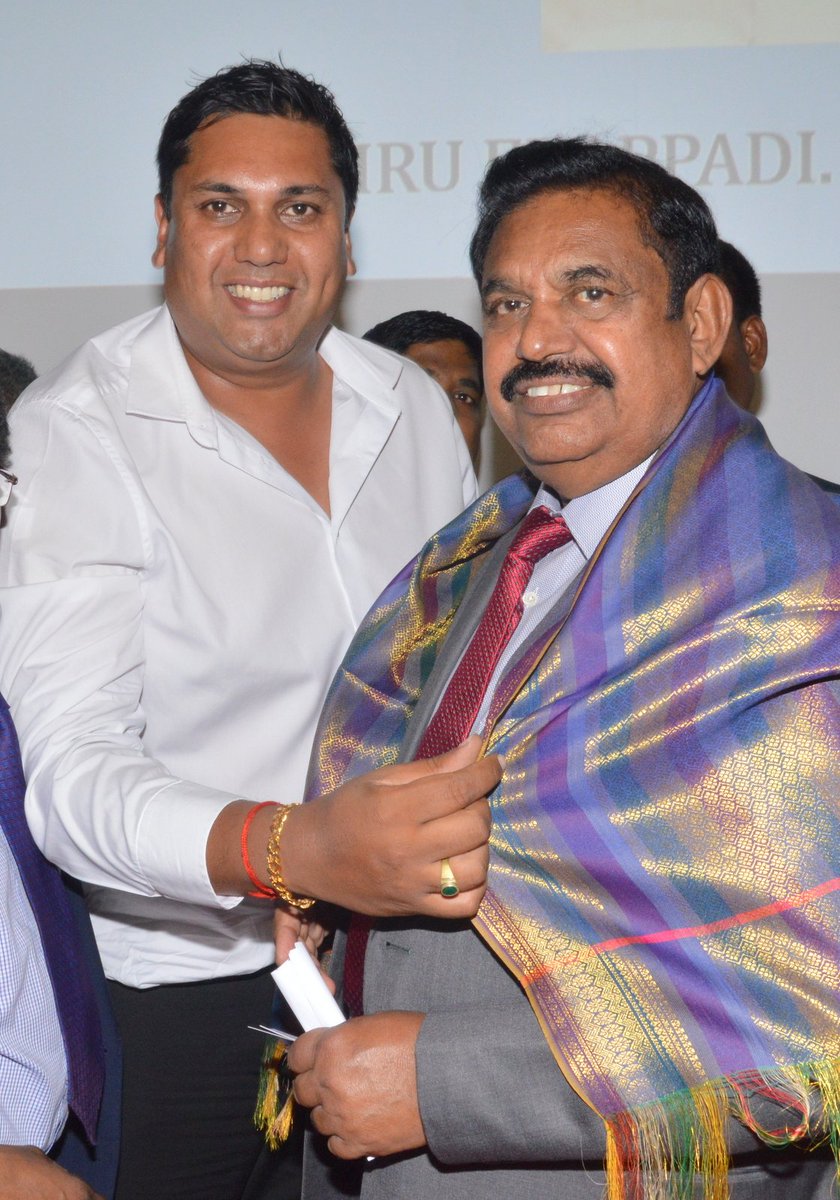 IBNUK2's tweet photo. Mr.Sathish Ramadoss honouring Hon'ble Chief Minister Thiru Edappadi K. Palaniswami @ Taj, St. James Court, London https://t.co/qX0nkFFtZj