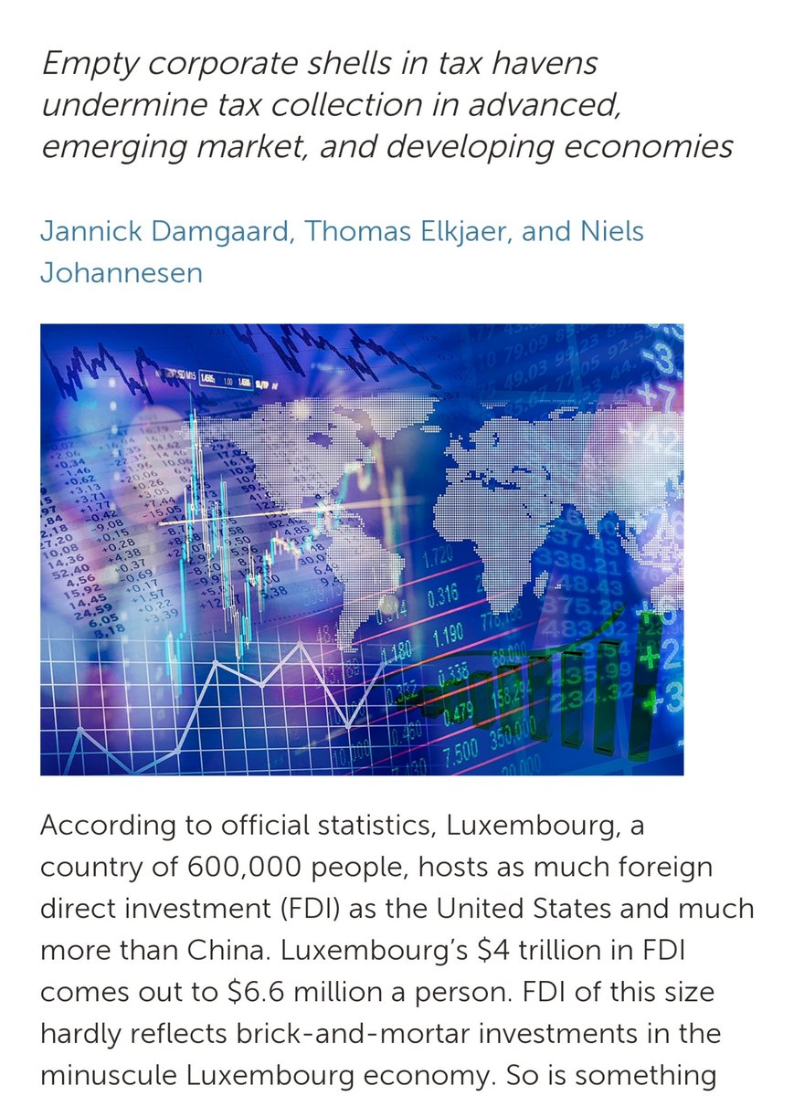 le LUXEMBOURG dont le dirigeant YUNKER pendant 18 ans vient de quitter LA TETE de la COMMISSION EUROPEENNE de l'UE  accueille avec les Pays Bas presque 50% de ces investissements directs (*) FANTOMES 