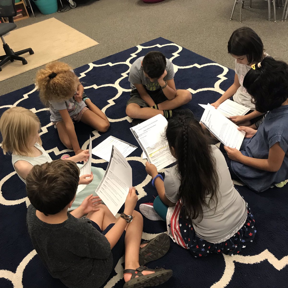 MsBerkSecond's tweet photo. Second graders worked really hard today to prepare for their Reader’s Theater Performances while improving their fluency and expression! I can’t wait to watch them perform tomorrow! 😍 #wiredforsuccess #fluencyrockstars #peerfeedback @SalemElementary @SalemSecond https://t.co/RQMLdJUH99