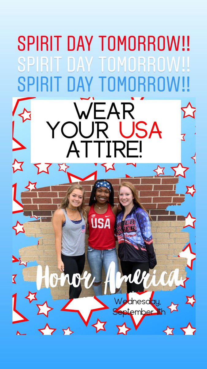 SpiritofSLHS's tweet photo. Hey Spartans!! Spirit day tomorrow!! https://t.co/MsFRhIURvK