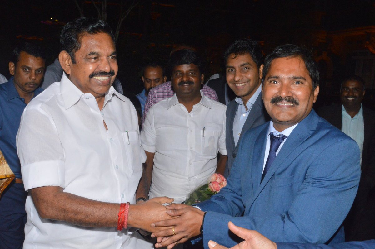 IBNUK2's tweet photo. Mr.Naga-IBN with Hon'ble Chief Minister Thiru Edappadi K. Palaniswami https://t.co/H54ZlX2dpL