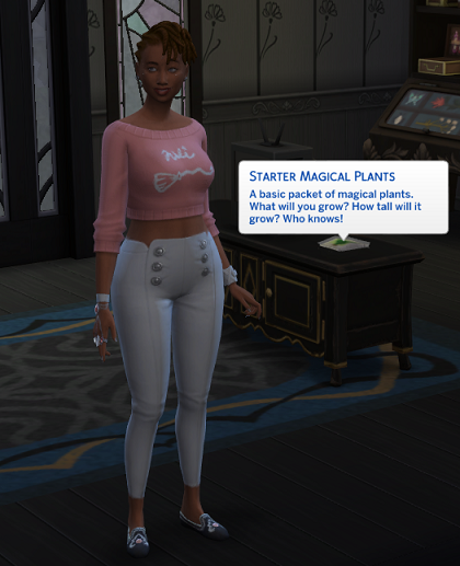 Rhiannon standing in her new living room.