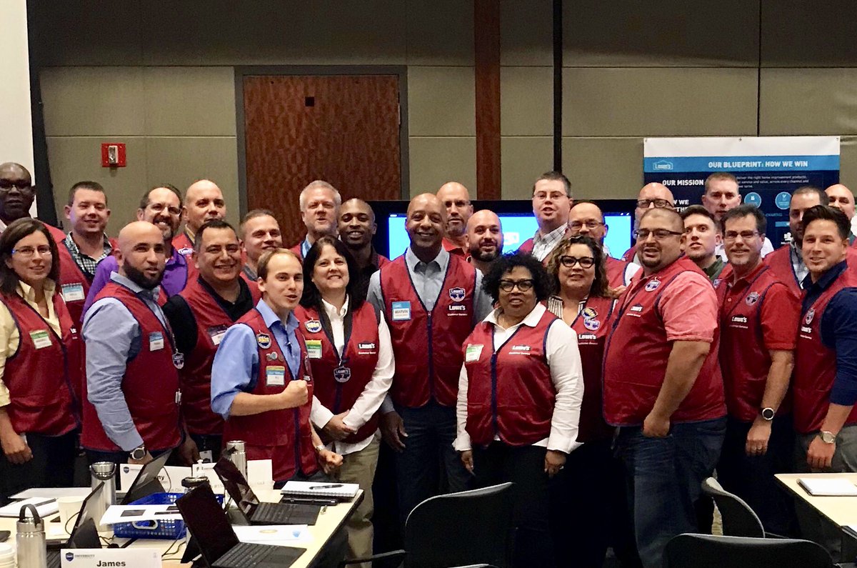 Great Training Session with a group of outstanding Lowe’s Store Managers.