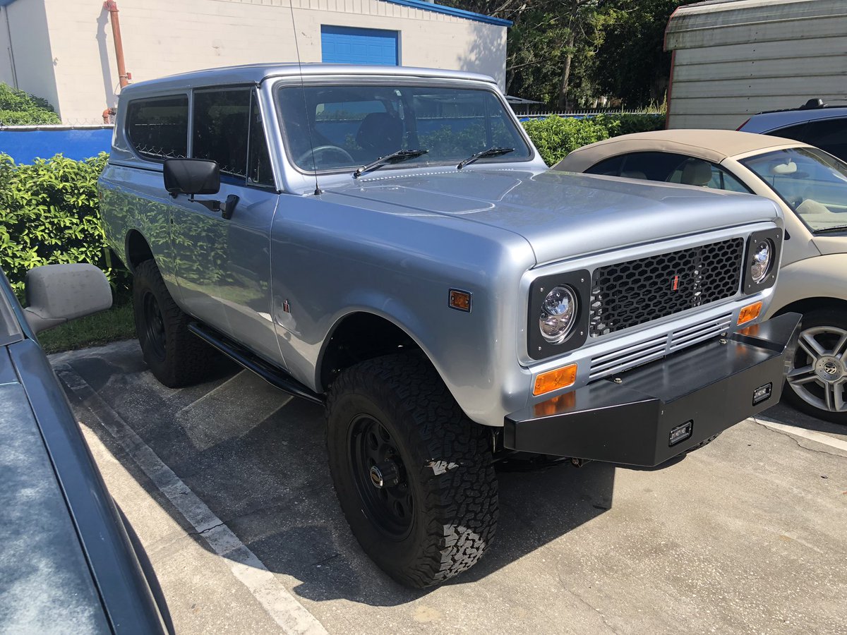LDUpholstery's tweet photo. New carpet and suede headliner installed in this sweet Scout https://t.co/VblRDMgR3H