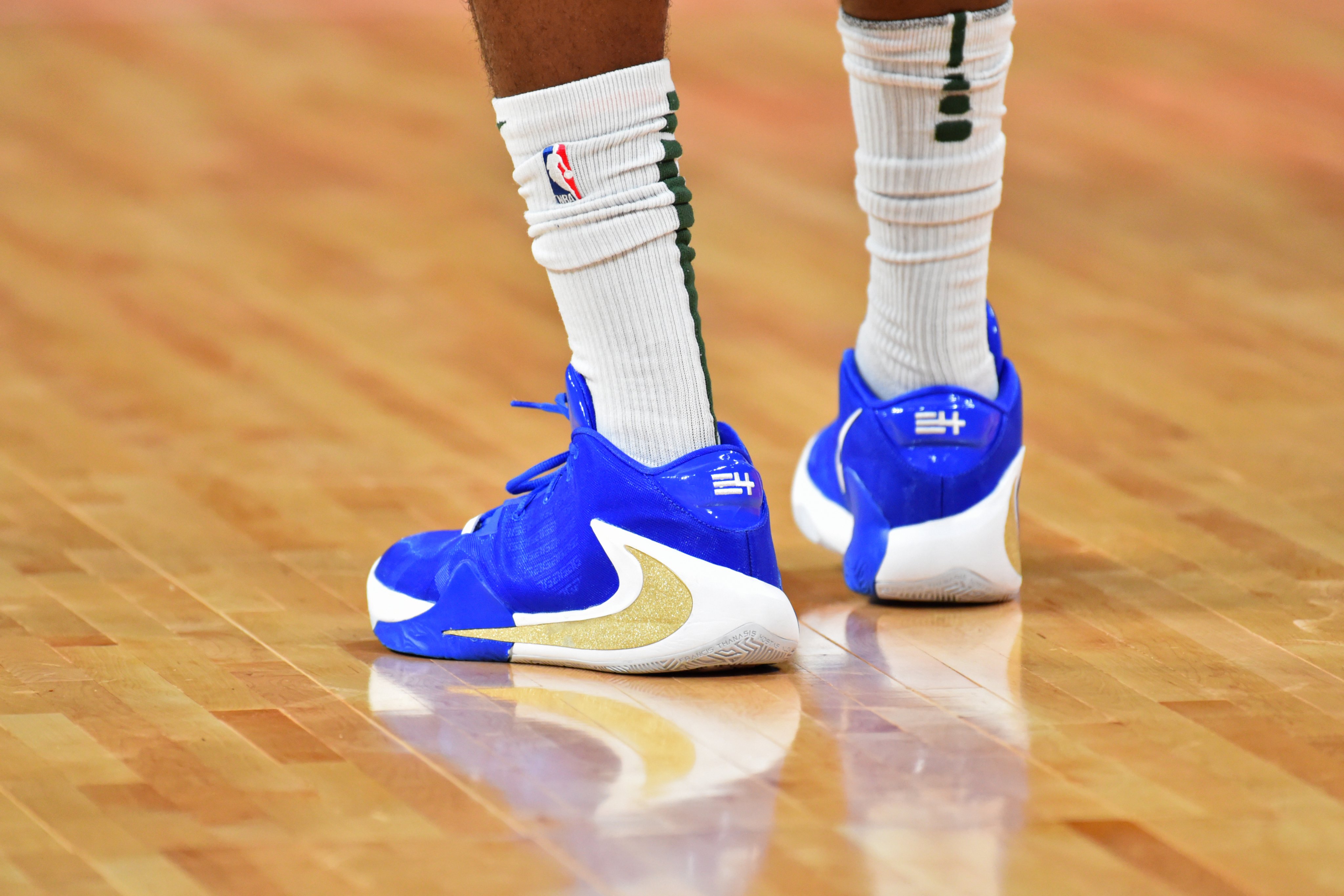B R Kicks on X Thanasis ante43 wearing the Nike Freak 1 Greece against Czech Republic. https t M7RF6H2EKK X