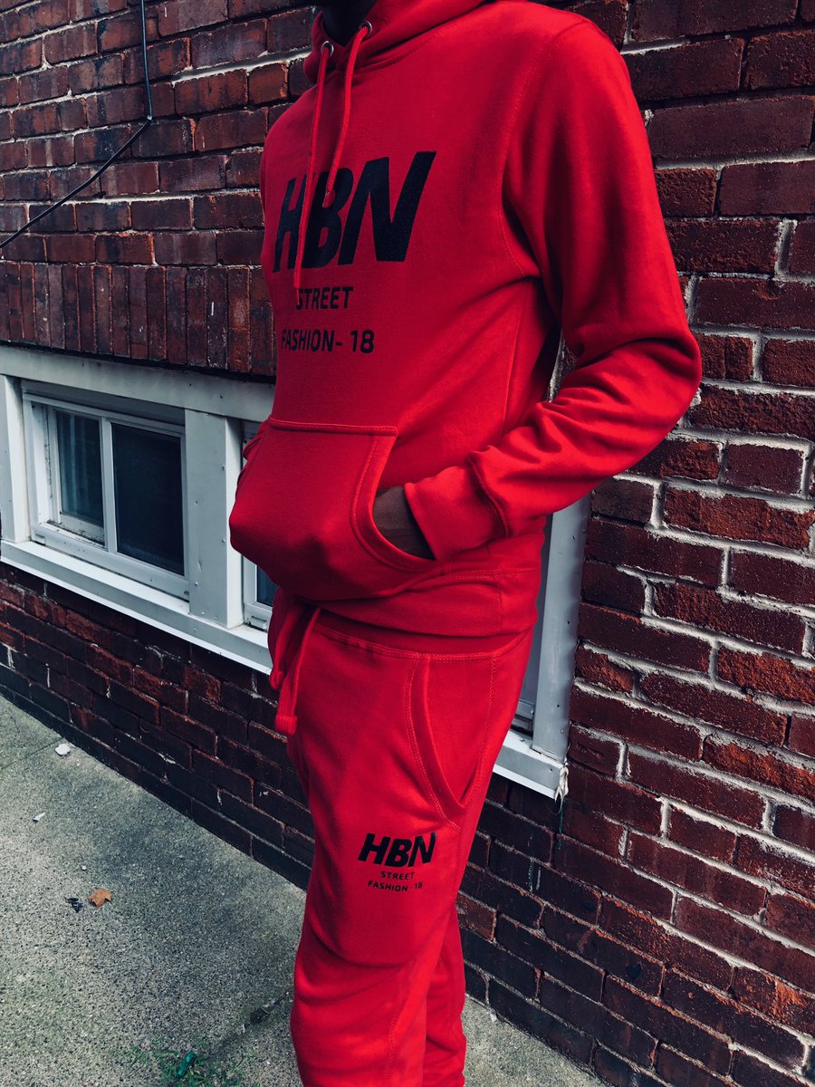 JoeyD__'s tweet photo. hustlebynature_ Signature Sweatsuits Are Back In Stock (Red) https://t.co/EabegQVzzv