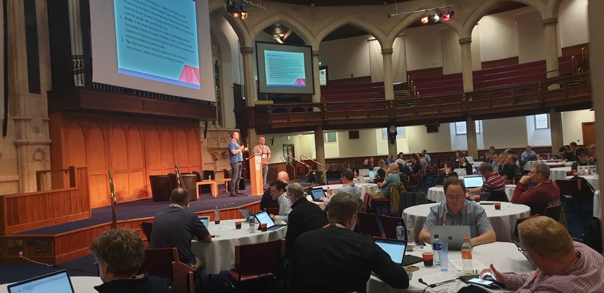 IRL_NetNI's tweet photo. So that was UKNOF44. A massive thank you to all the good folks of @uknof who put it all together, especially @dbhabuta. Great to see so many familiar and friendly faces from the UK and Ireland. #UKNOF44 #LoveNetworks #NetEng #NetOps #DevOps https://t.co/ydAkB4hYr2